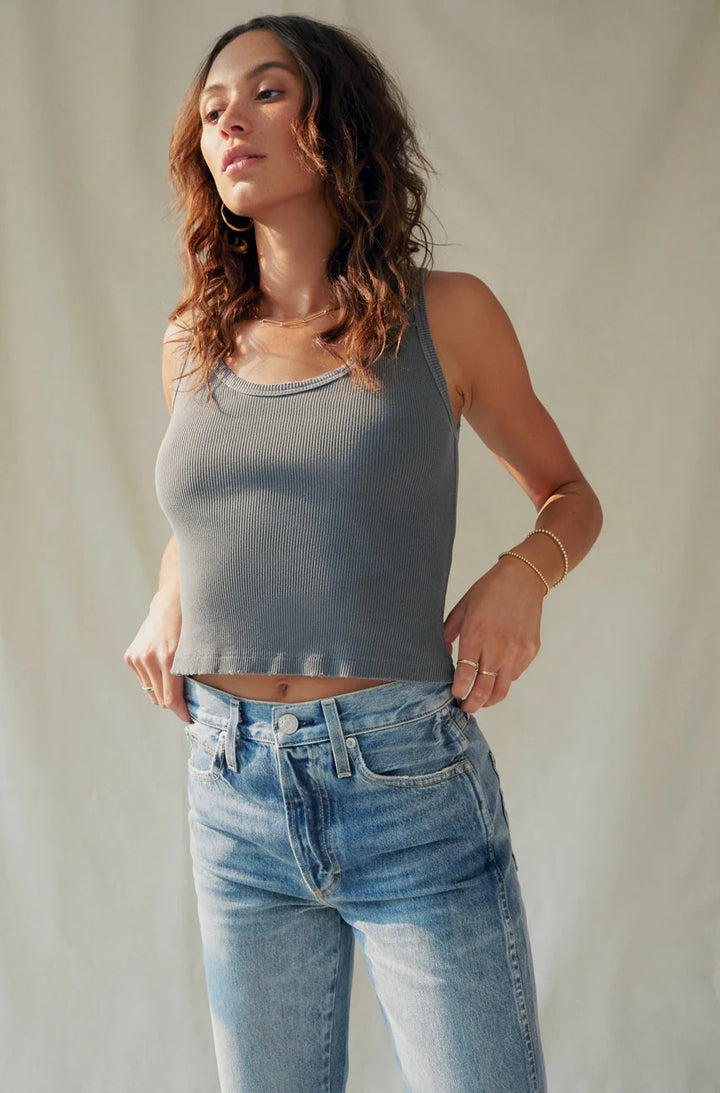 Crop Ribbed Tank