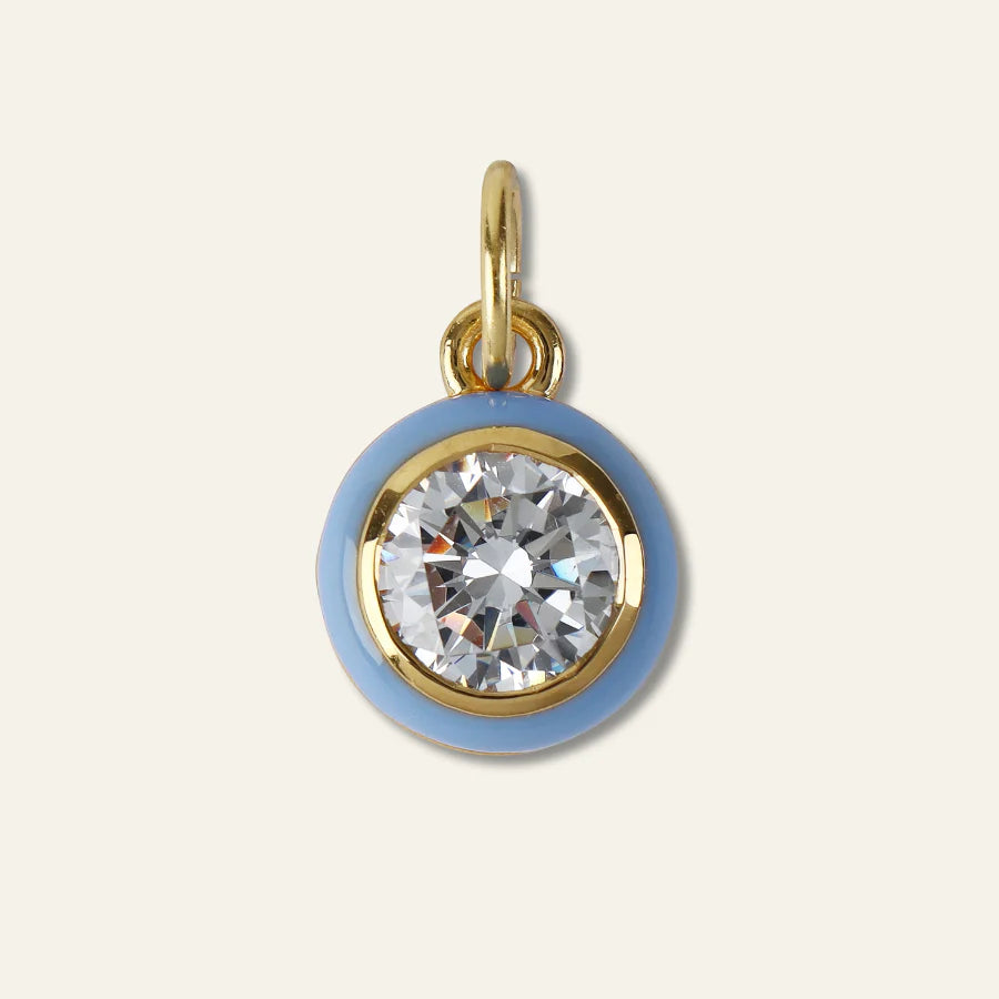 Blue Bezel Charm