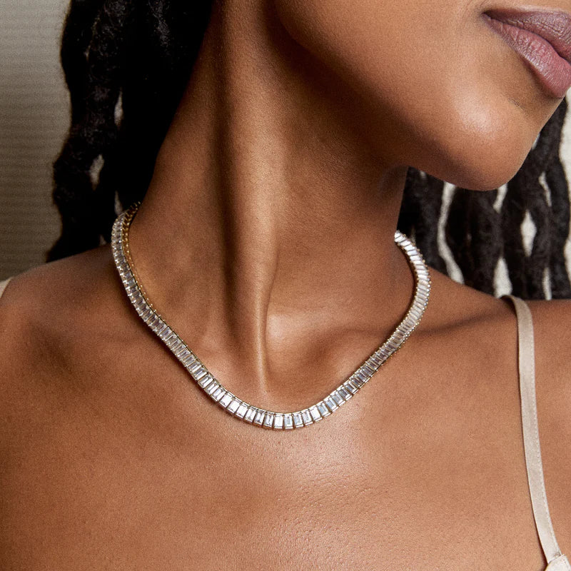 Bezel Tennis Necklace