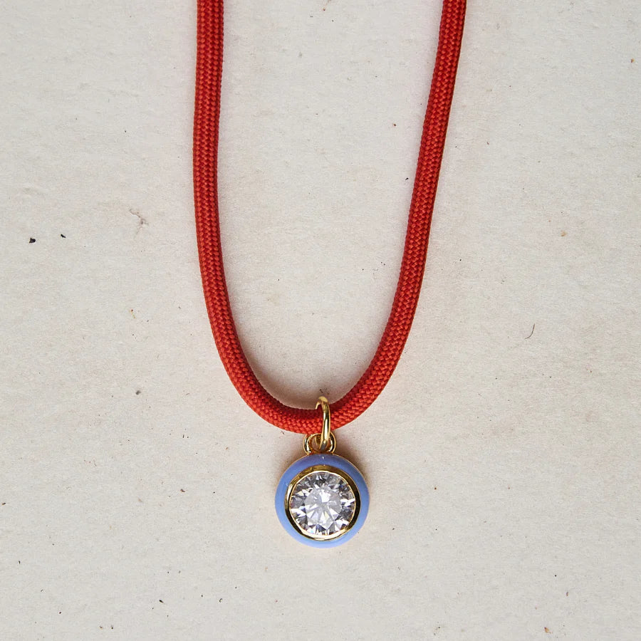 Blue Bezel Charm