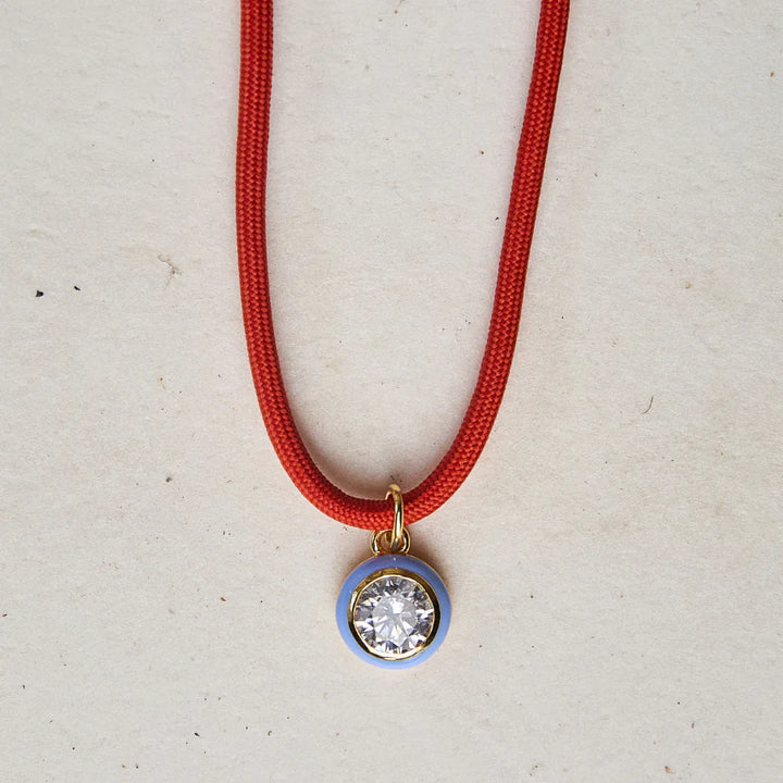 Blue Bezel Charm
