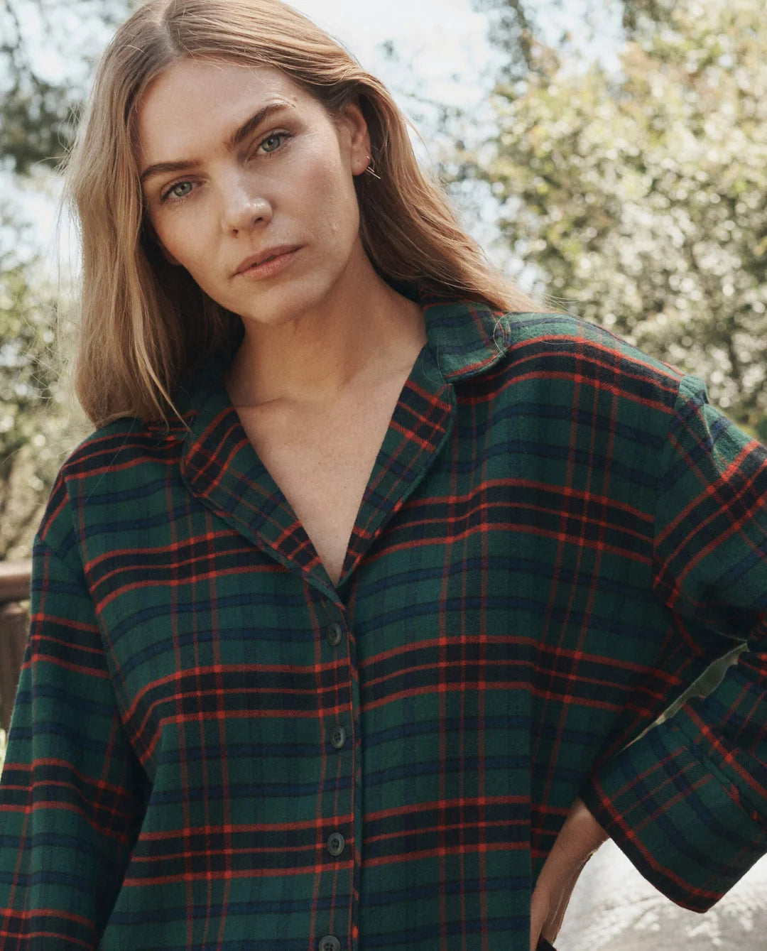 Flannel Pajama Top