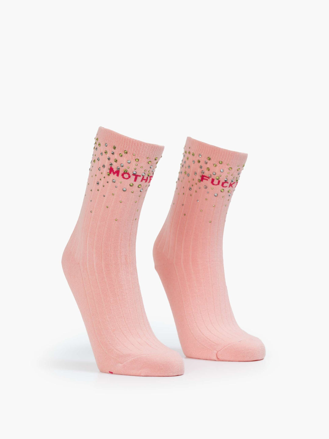 Pink Sparkle Half Step Socks