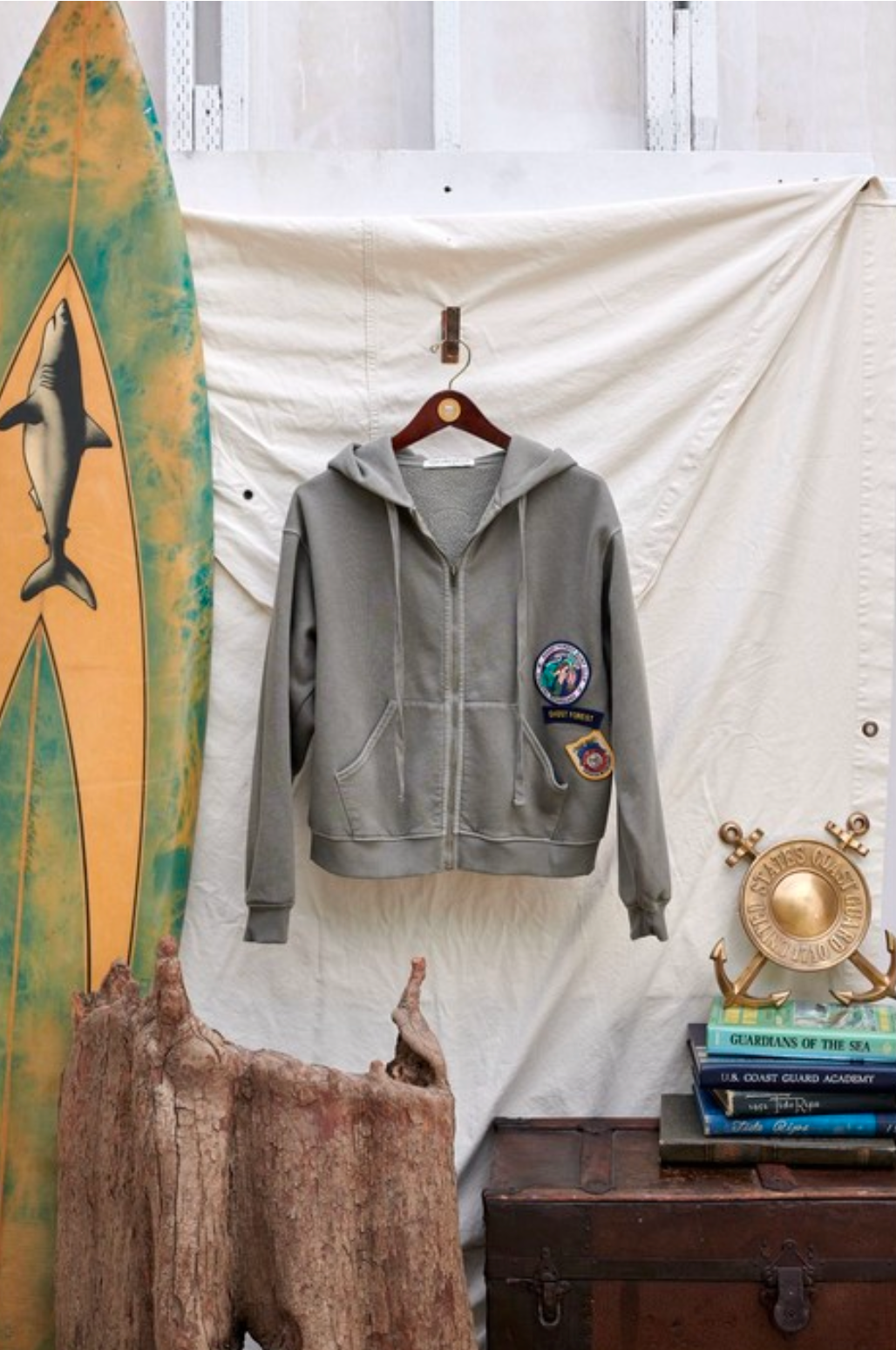 Coastie Patch Zip Up