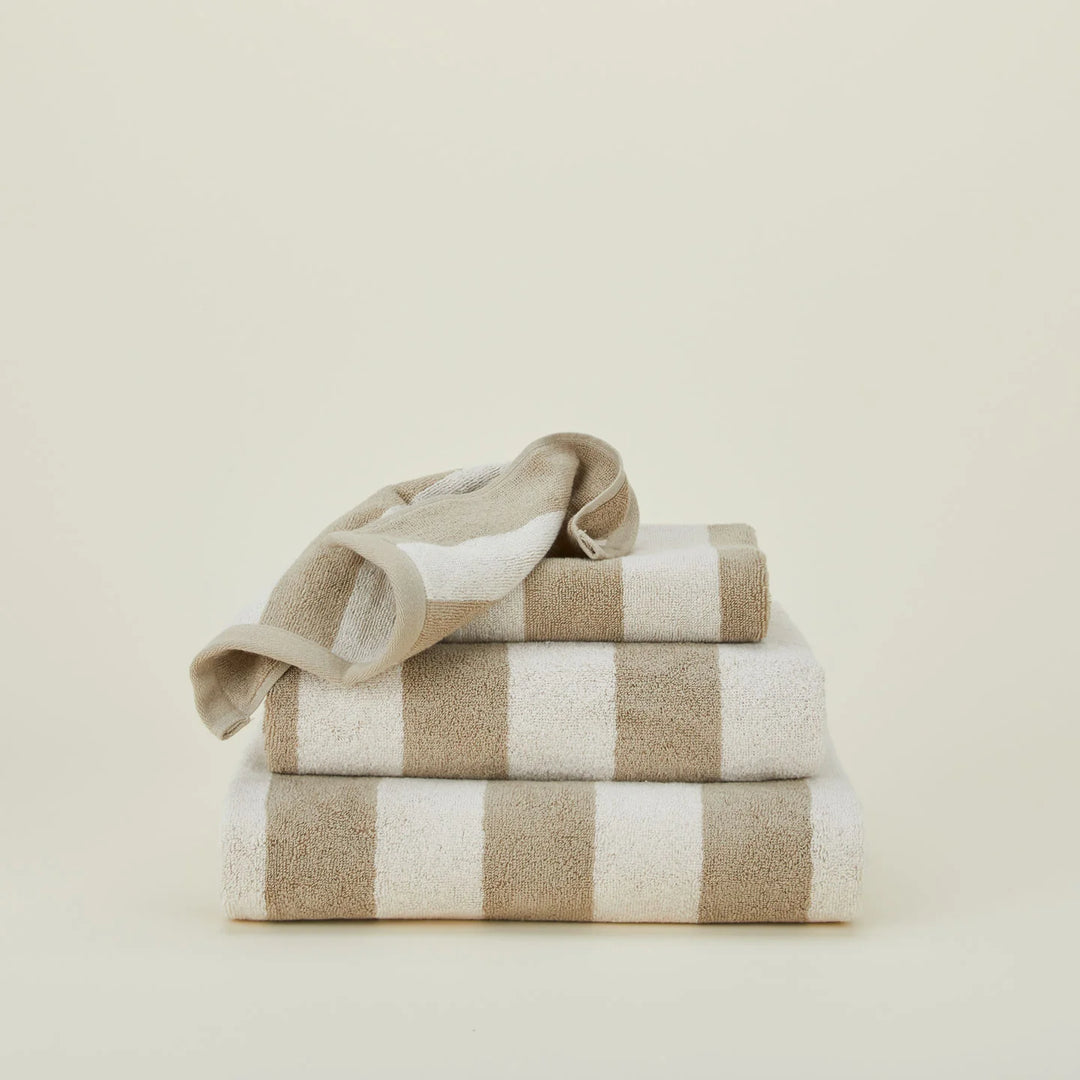 Simple Striped Terry Bath Sheet